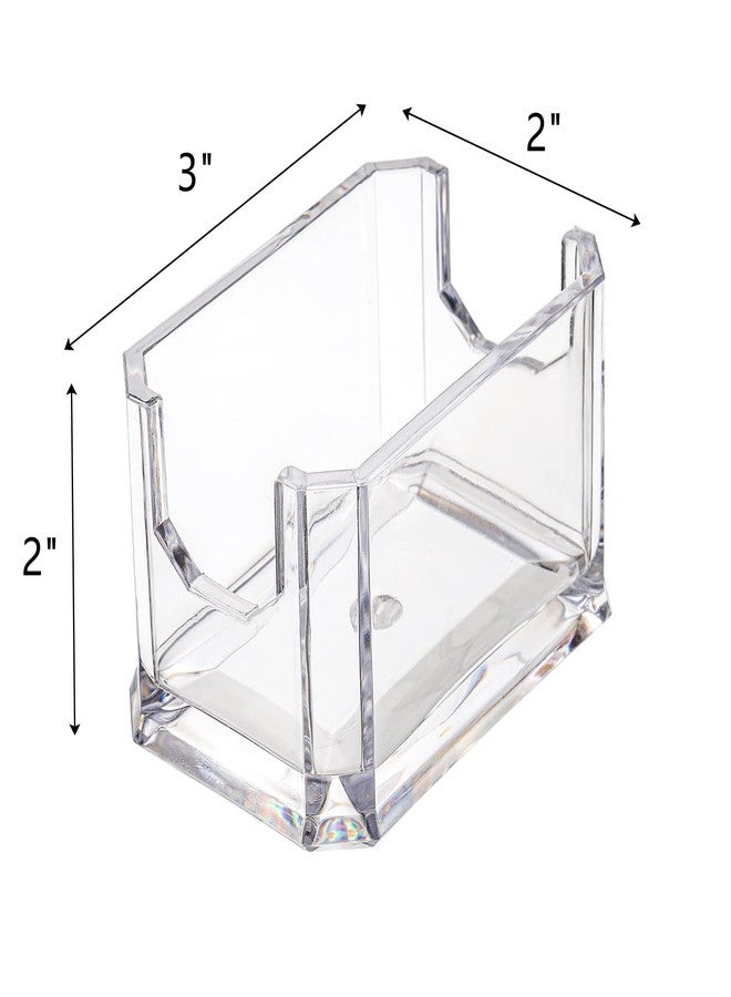 Dicunoy Set of 8 Sugar Packet Holder, Small Acrylic Clear Sugar Caddy for Coffee Bar, Classic Sugar Bag Sweetener Packets Storage Container for Tea Bag Organizer, Table, Restaurant, Hotel - Image 2
